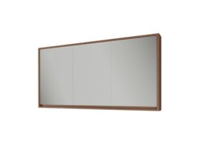 Supporting Image - Kado Aspect 1500mm Mirror Cabinet Three Doors with Surround View - Florentine Walnut Side