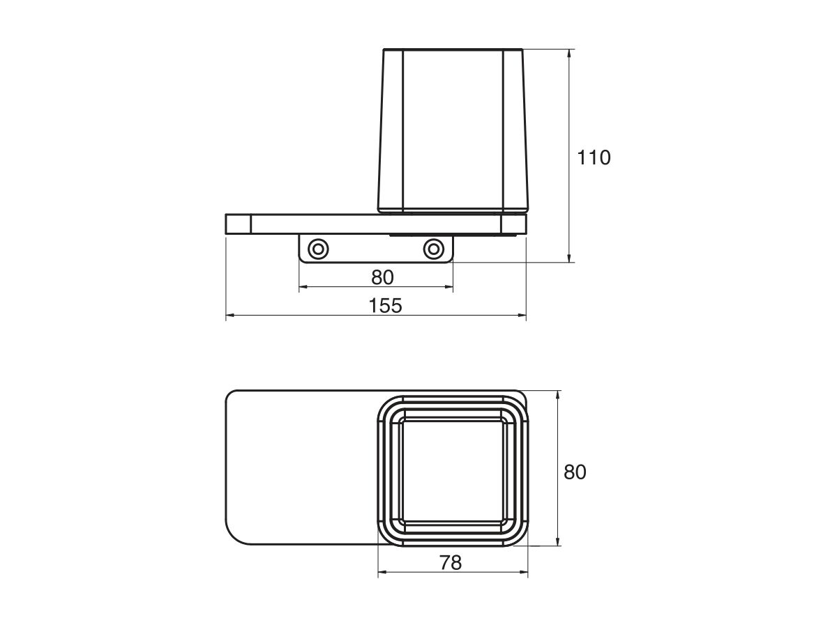 Milli Glance Wall Mount Tumbler with Shelf