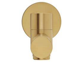 Supporting Image 2 - Mizu Drift Swivel Bath Outlet Straight Spout 227mm Brushed Brass - Front