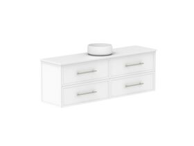 Supporting Image - Kado Lux Ensuite All Drawer Twin 1500mm Wall Hung Centre Basin 20mm Top Shaker
