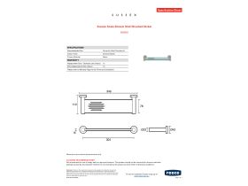 Specification Sheet - Sussex Scala Shower Shelf Brushed Nickel