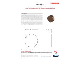 Specification Sheet - Sussex Pure Progressive Shower / Bath Mixer PVD Brushed Bronze Lead Free