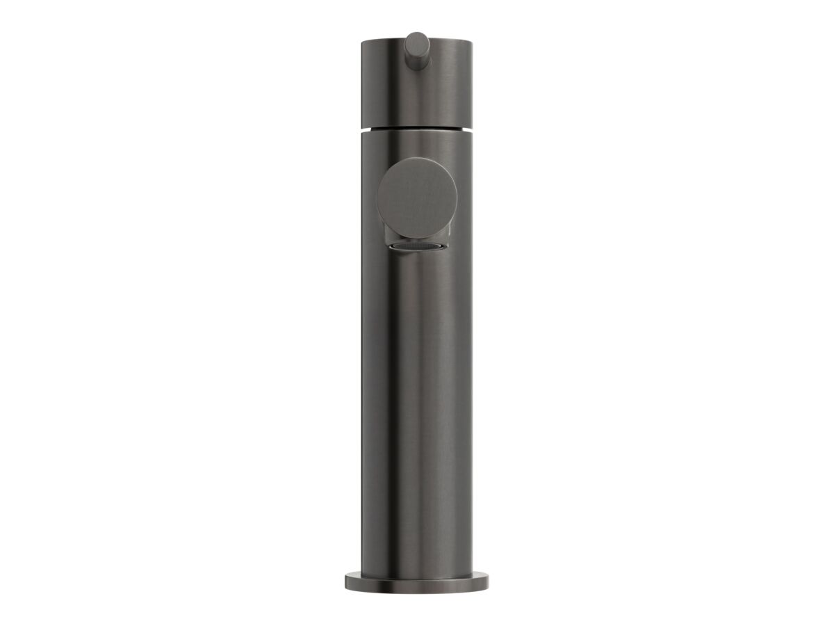 Supporting Image 2 - Mizu Drift Basin Mixer Tap Straight Spout Brushed Gunmetal (6 Star) Lead Free