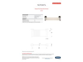 Specification Sheet - Sussex Pure Soap Dish Chrome