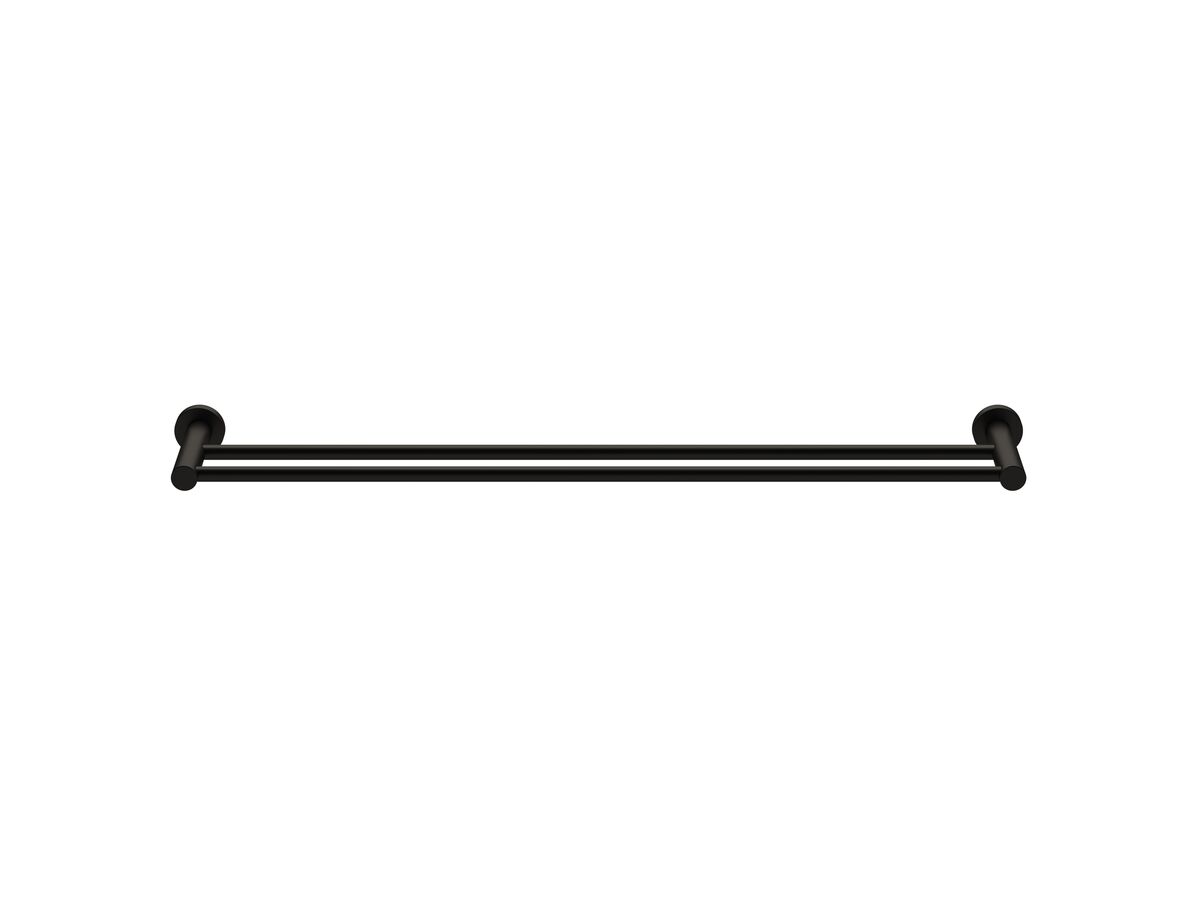 Sussex Pure Double Towel Rail 600mm PVD Matte Black
