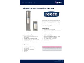 Specification Sheet - Pleated Carbon JUMBO filter cartridge