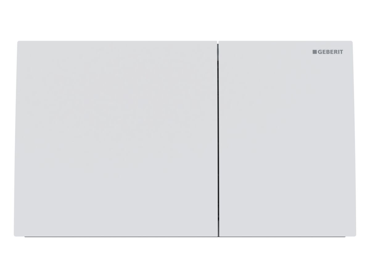 Geberit Sigma 70 Dual Flush Button Matte White Easy Clean Coating