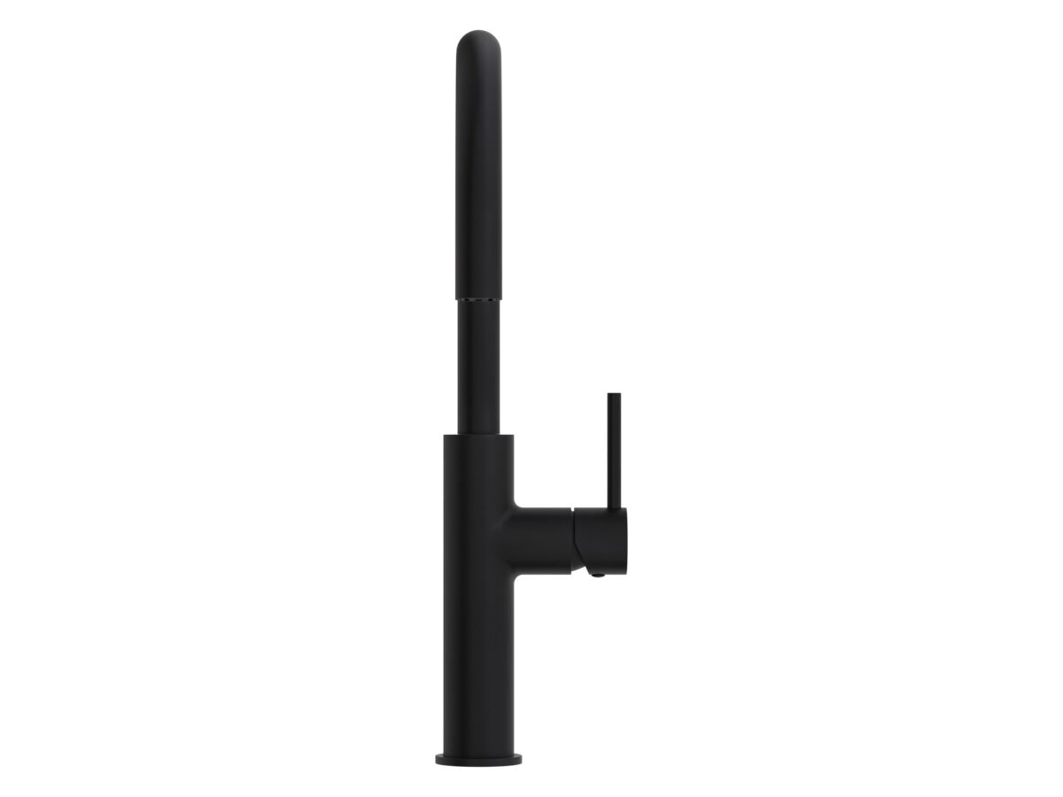 Supporting Image 2 - Mizu Drift Gooseneck Sink Mixer Curve Matte Black (5 Star) Lead Free