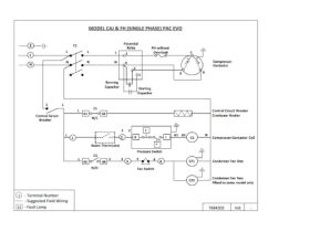 Wiring Diagram - Tecumseh Condensing Unit CAJ & FH (Single Phase) PAC EVO Twin Fan