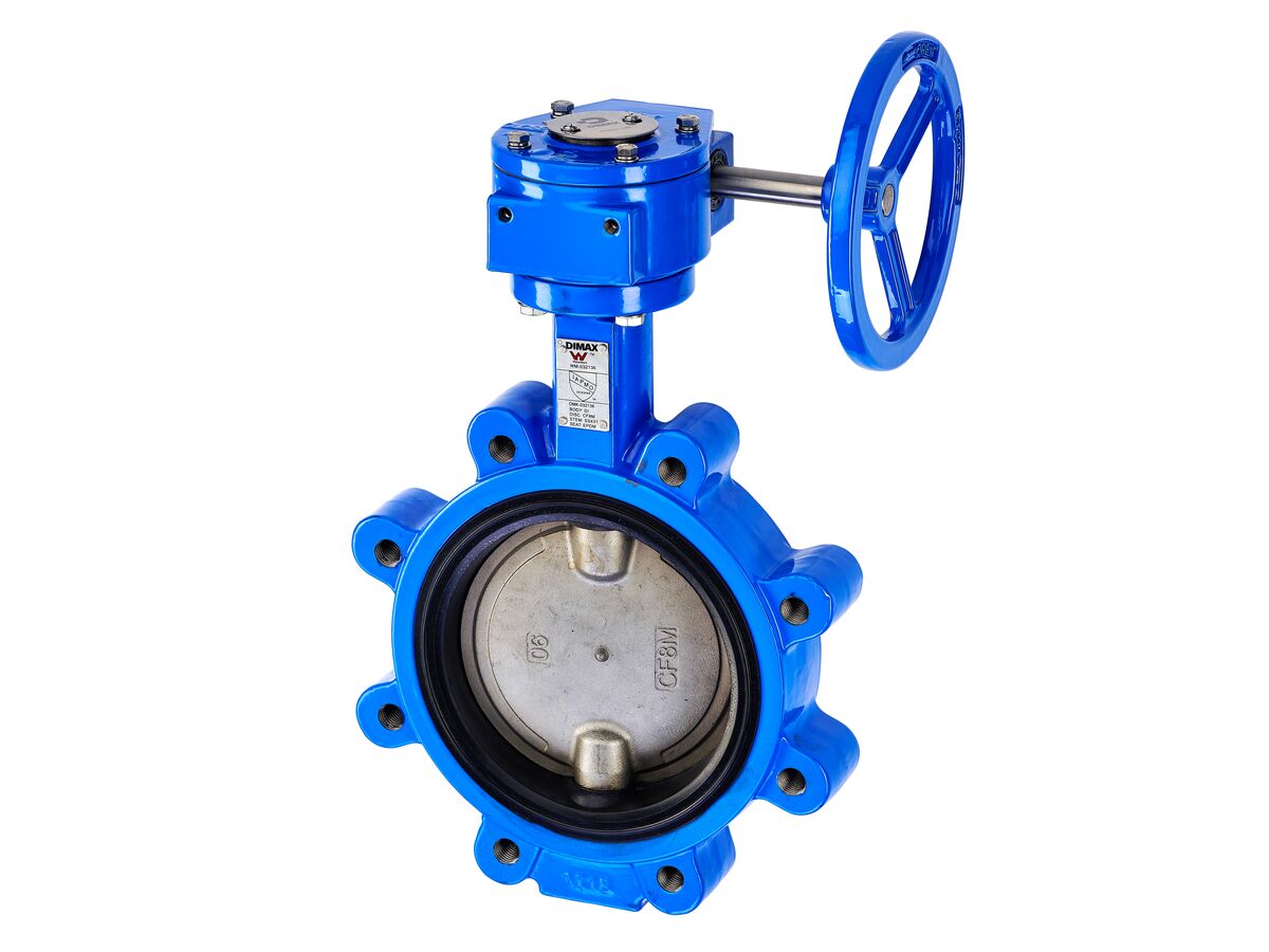 Dimax Gear Operated Butterfly Valve Lugged Table D DN150