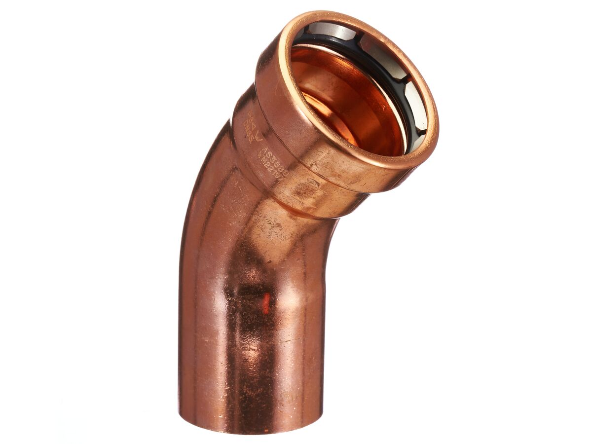 >B< Press Water Elbow Male & Female 45 Degree x 65mm