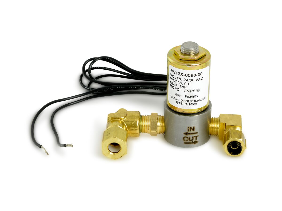 Zurn 24VAC Solenoid with Elbow