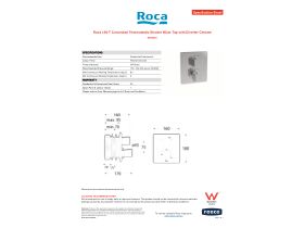 Specification Sheet - Roca L90-T Concealed Thermostatic Shower Mixer Tap with Diverter Chrome