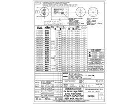 Specification Sheet - Tecumseh Capacitors