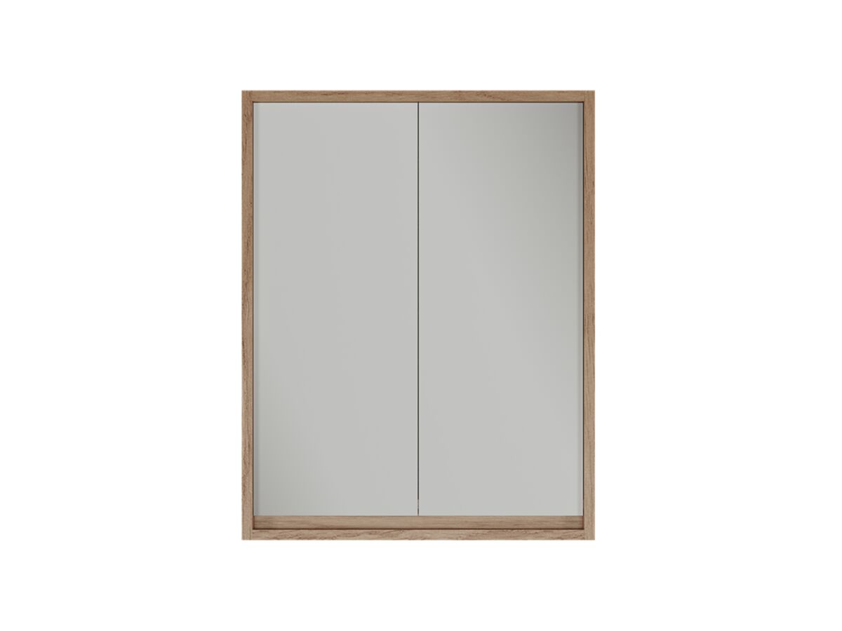 Supporting Image - Kado Aspect 600mm Mirror Cabinet Two Doors - Boston Oak
