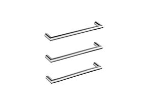 Mizu Drift Heated Towel Rail 630mm (Triple Pack) Polished Stainless Steel