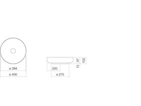Alape Sondo Counter Basin 400mm