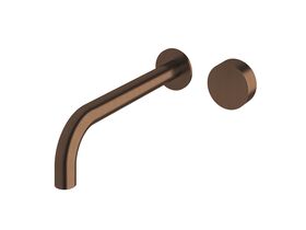 Sussex Pure Progressive Wall Bath/Basin Mixer Tap System 250mm PVD Brushed Bronze (3 Star)