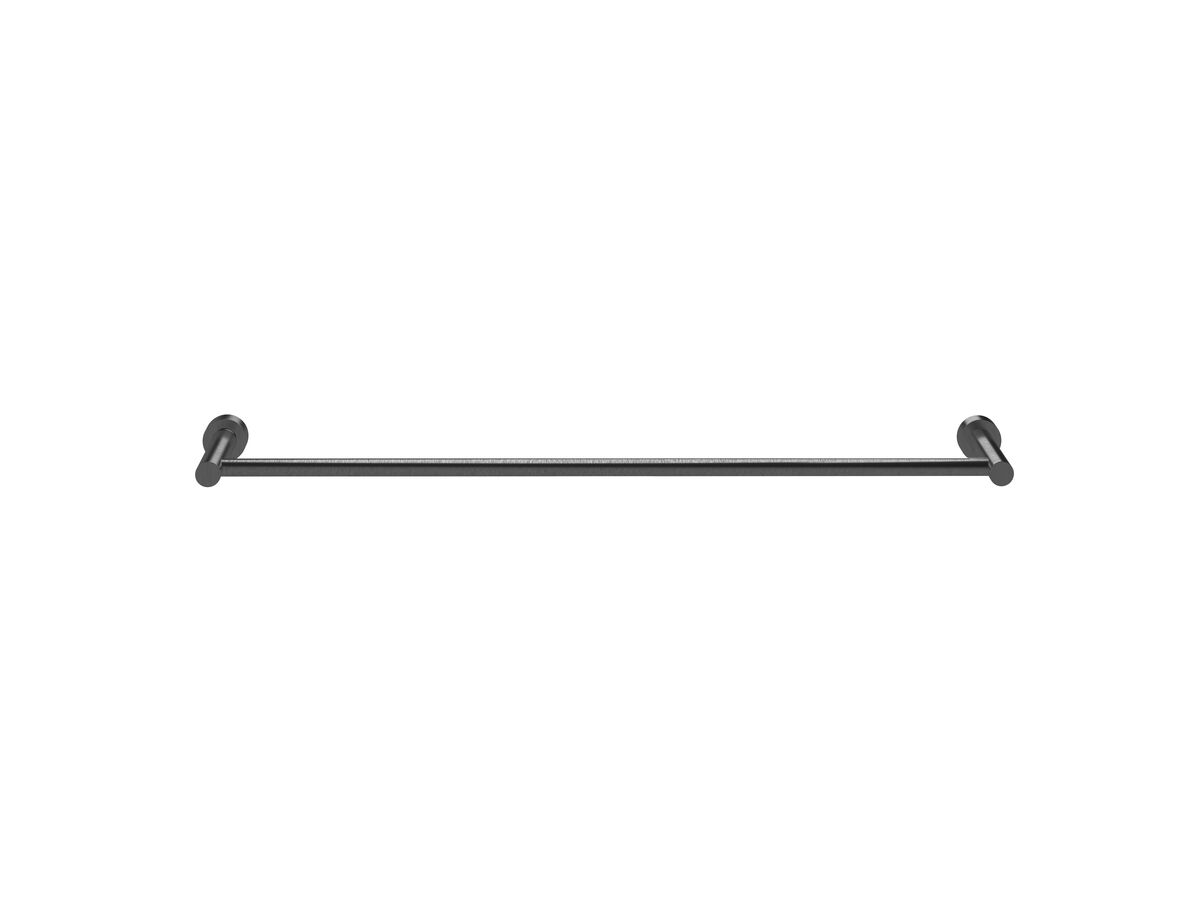 Scala Single Towel Rail 900mm LUX PVD Brushed Smoke Gunmetal