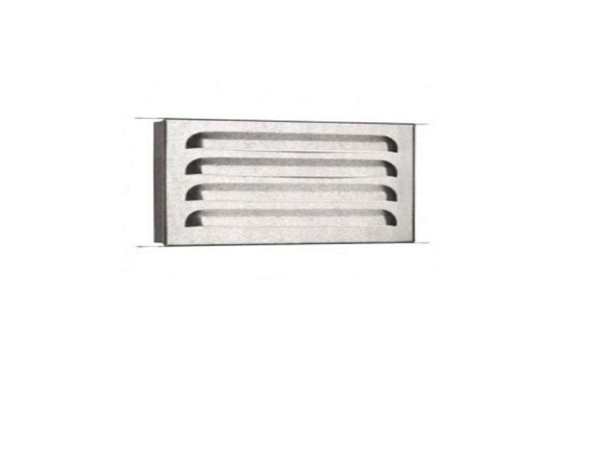 Louvered Brick Vent 230mm x 165mm Galvanised