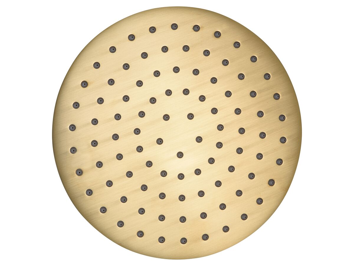 Mizu Drift Overhead Shower Brass 200mm Brushed Gold (3 Star)