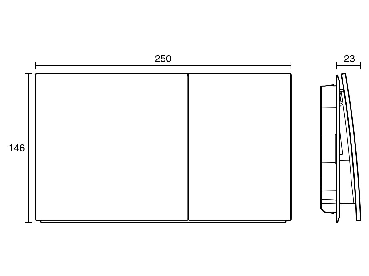 Geberit Sigma70 Stainless Steel Flush Button