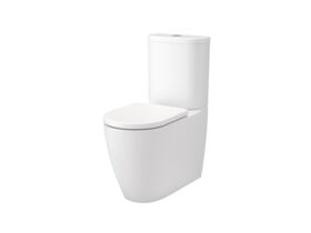 Hero - Caroma Forma II Cleanflush Close Coupled Back to Wall Back Inlet Toilet Suite with Soft Close Quick Release Seat Matte White (4 Star)
