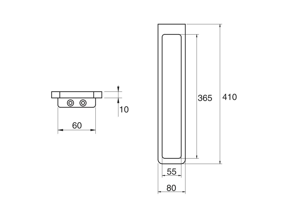 Milli Glance Fixed Towel Bars 410mm