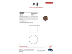 Specification Sheet - Milli Pure Diverter PVD Brushed Bronze