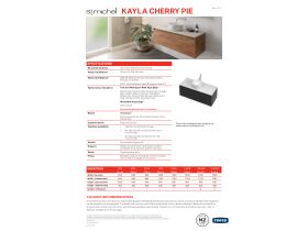 Technical Guide - Kayla Wall Hung Vanity Unit No Basin