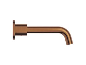 Supporting Image - Mizu Drift Dial Wall Basin/Bath Set 200mm Brushed Bronze (6 Star) Lead Free - Side