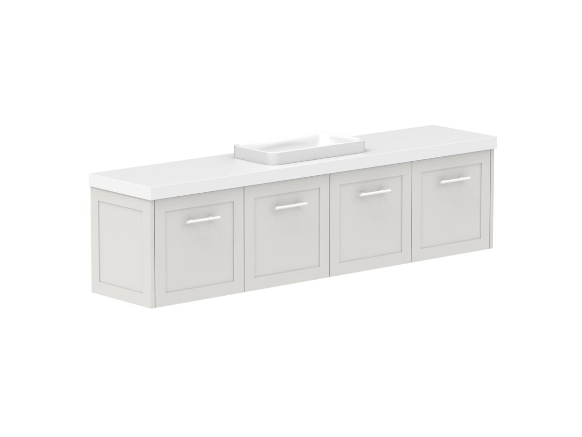 Supporting Image - Kado Lux Ensuite All Door 1800mm Wall Hung Centre Basin 50mm Top