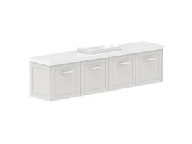 Supporting Image - Kado Lux Ensuite All Door 1800mm Wall Hung Centre Basin 50mm Top