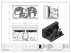 Tecumseh HTA Condensing Unit 3hp R134 MHBP TAGT4537YHR-2