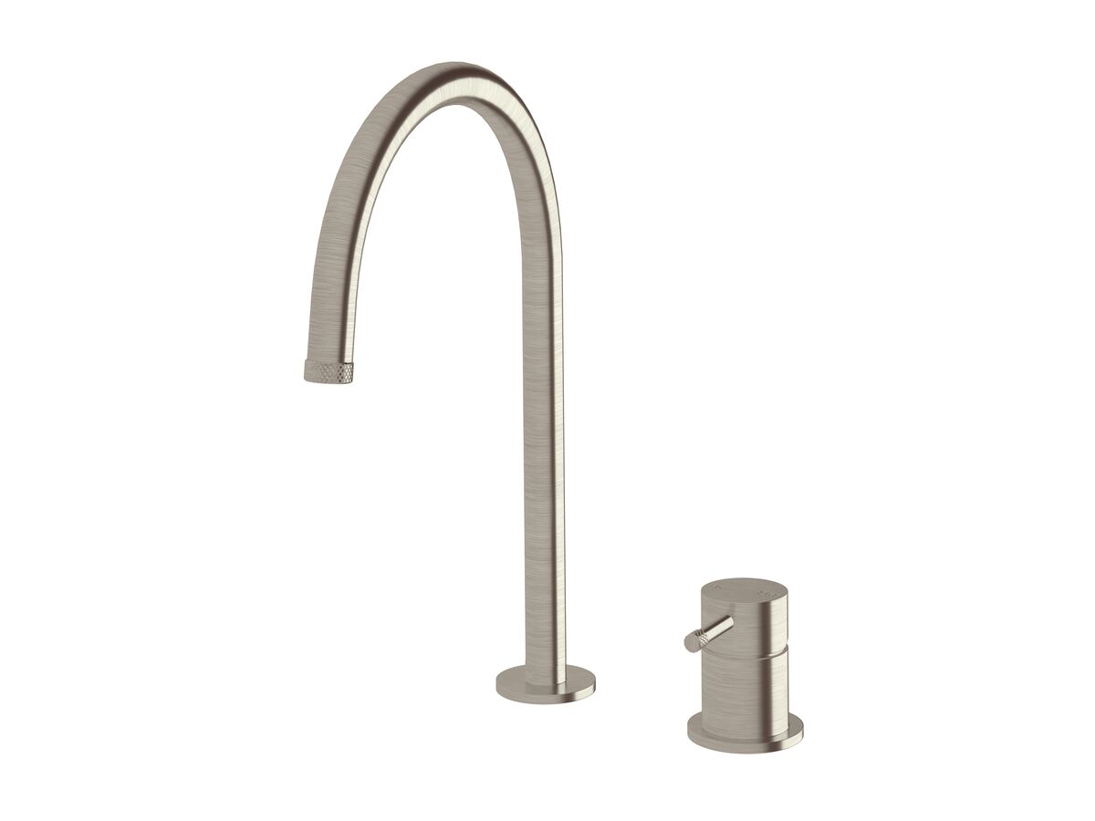 Hero - Sussex Scala Nova Basin Sink Hob Mixer Set PVD Brushed Nickel (6 Star) Lead Free