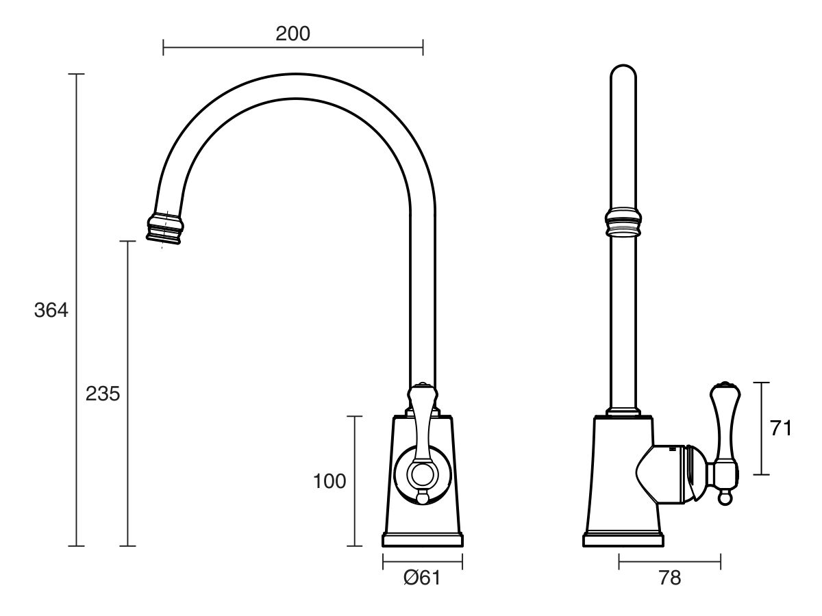 Kado Era Sink Mixer Large