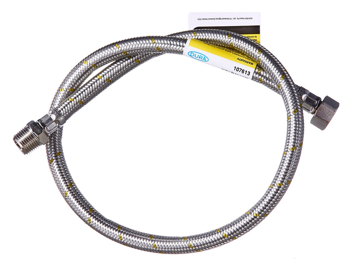 Dura Flex Hose 10mm Gas (1/2" Male & Female) 900mm