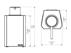 Sonia S2 Wall Mounted Soap Dispenser White