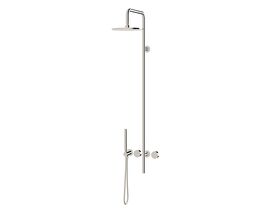 Sussex Pure Progressive Column Shower Mixer Tap System 250mm with Handshower Right Hand Chrome (3 Star)