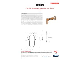 Specification Sheet - Mizu Soothe MK2 Shower Mixer Trimset Brushed Bronze Lead Free