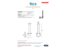 Specification Sheet - Roca Ona Spare Toilet Roll Holder Chrome