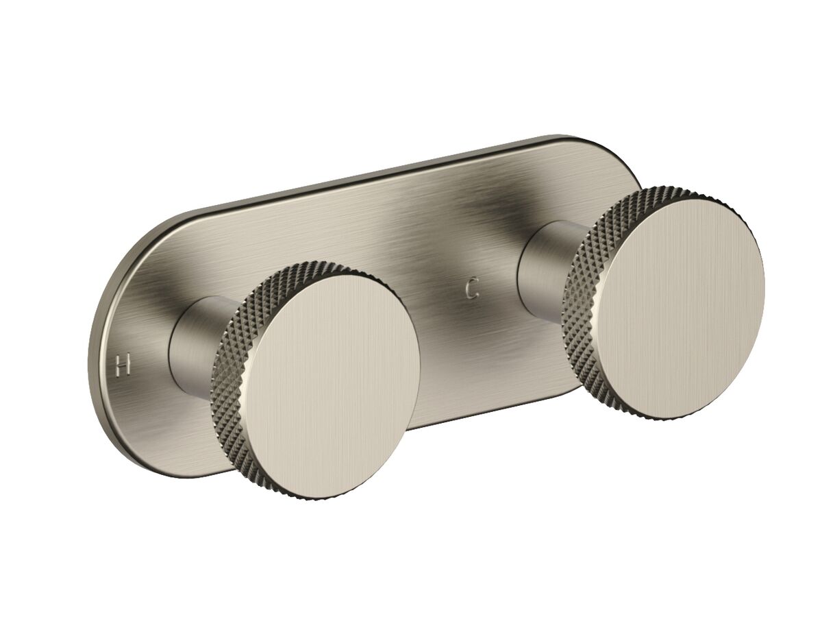 Supporting Image - Faucet Strommen Vara Disc Wall Top Assembly Trimset Brushed Nickel Lead Free
