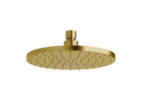 Sussex Pure Shower Head 180mm PVD Brushed Gold (3 Star)