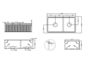 Memo Harper 1 3/4 Butler Sink Fireclay