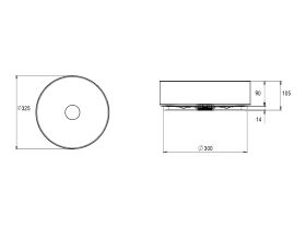 Alape Unisono Counter Basin 325mm