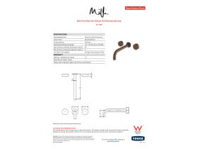 Specification Sheet - Milli Pure Bath Set 250mm PVD Brushed Bronze