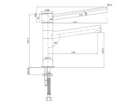 Mizu Drift MK2 Sink Mixer with Extended Lever (4 Star)