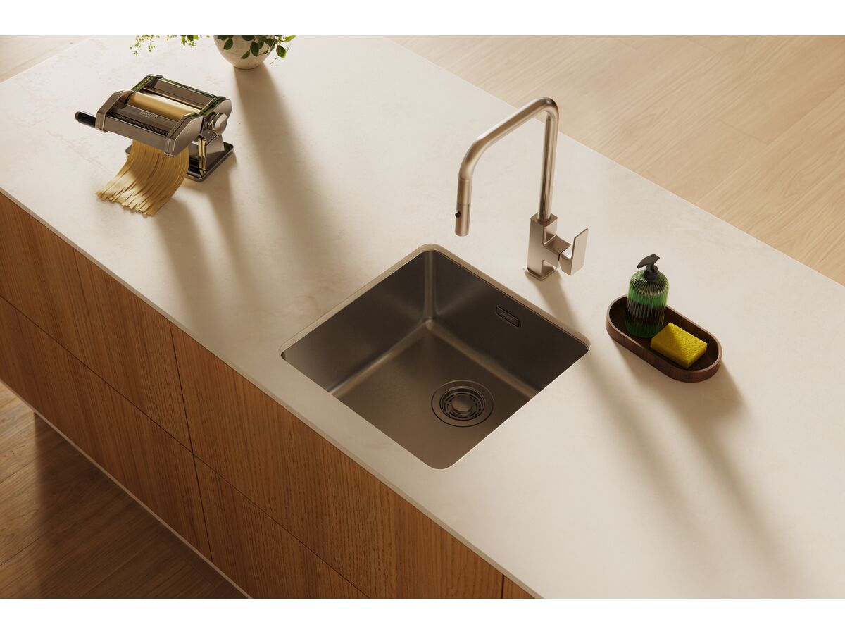 In Situ - Memo Oscar Inset/Undermount Single Bowl Sink 400mm Overflow No Taphole - Undermount