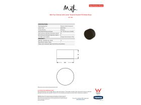 Specification Sheet - Milli Pure Diverter with Linear Textured Handle PVD Matte Black