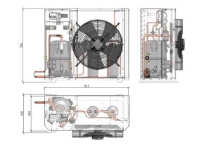Tecumseh Compac Condensing Unit R134a PAC4537Y 3 Phase